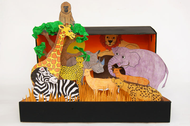 African Savanna Diorama craft