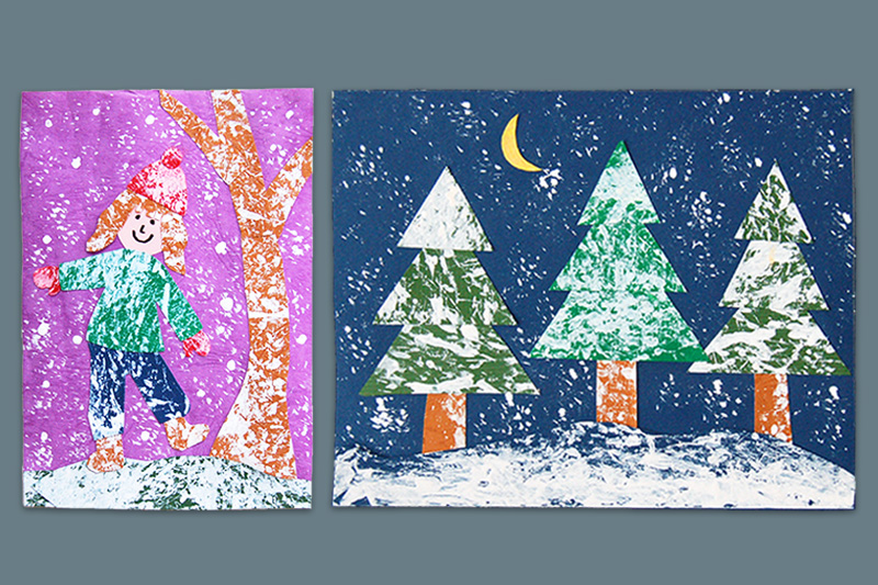 Snowy Day Collage craft