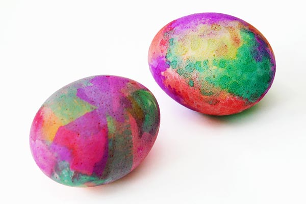 Crepe Paper Stained Eggs