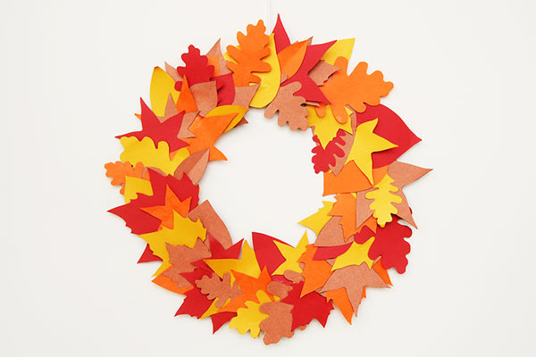 Fall Leaf Wreath craft