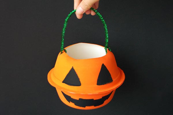 Mini Pumpkin Basket craft