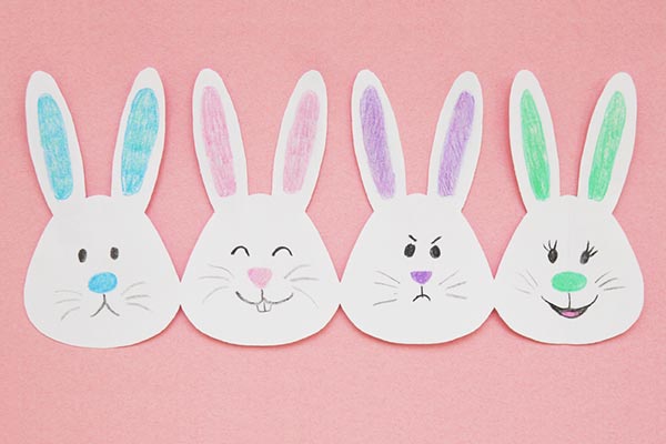 Paper Bunny Chain craft