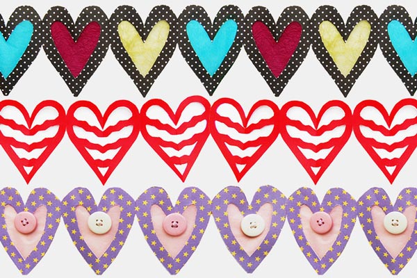 Paper Heart Chain craft
