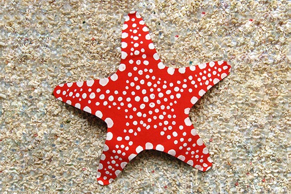 Paper Plate Starfish craft
