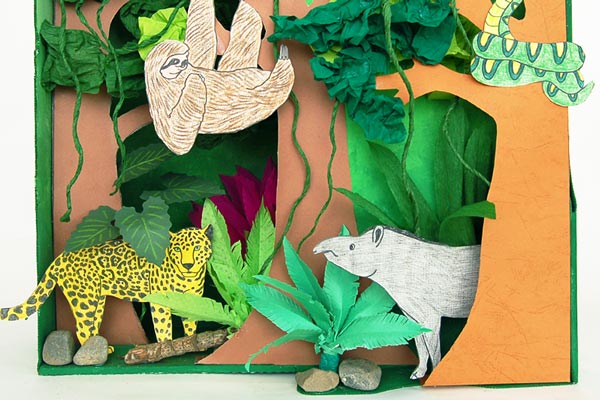 Rainforest Diorama craft