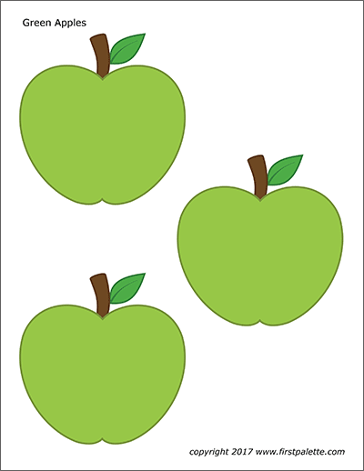 Printable Green Apples