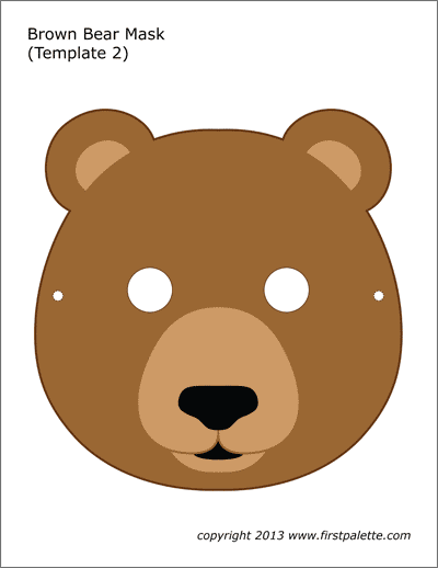 Brown Bear Mask 2