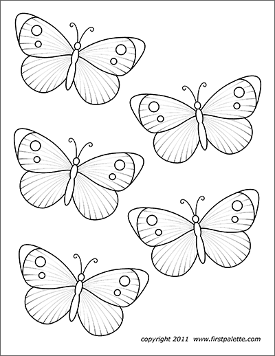 Printable Butterflies Set 4