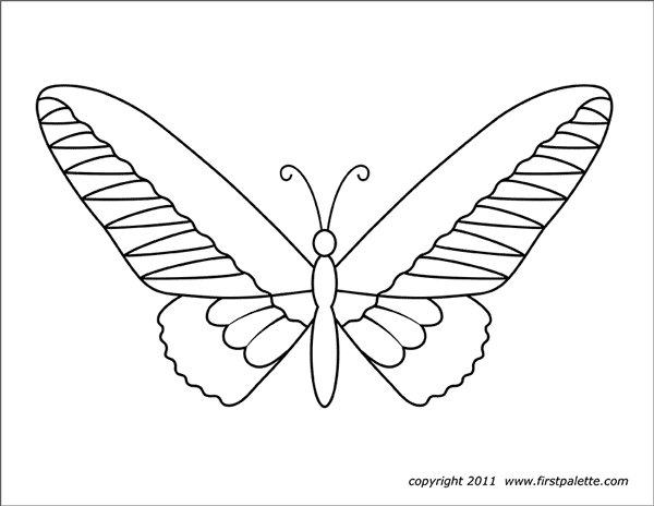 Printable Large Butterfly 3