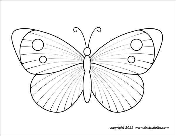 Printable Large Butterfly 4