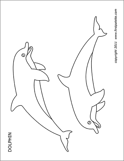 Printable Dolphins