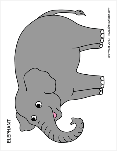 Printable elephant