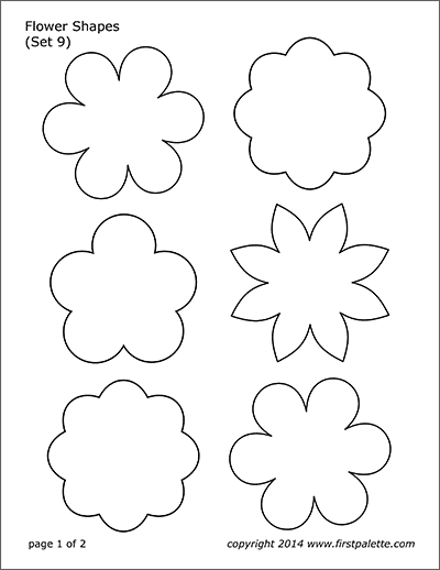 Printable Flower Shapes