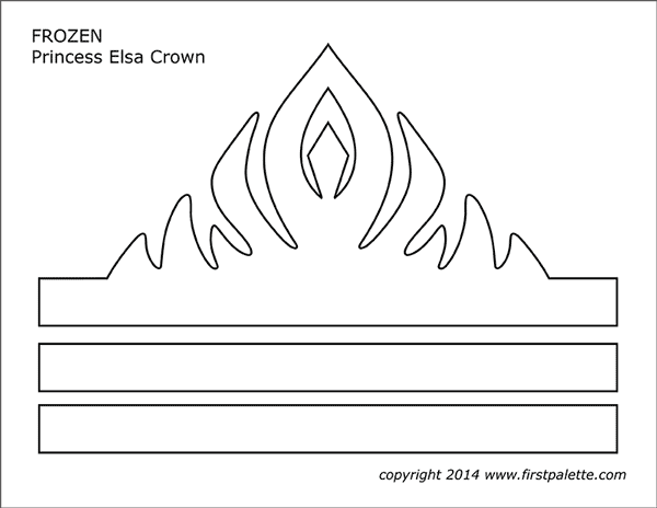 Printable Frozen Princess Crown