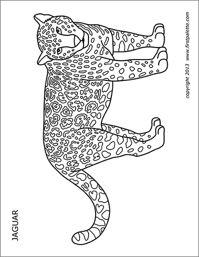 Printable Jaguar