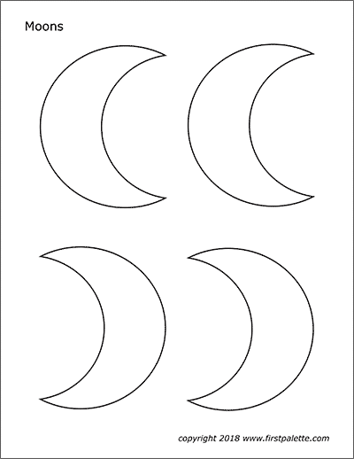 Printable Moons - Set 2