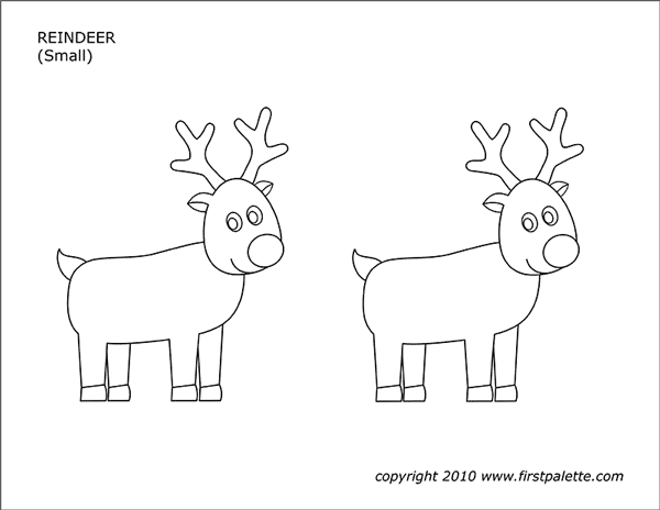 Printable Reindeer - Set 1