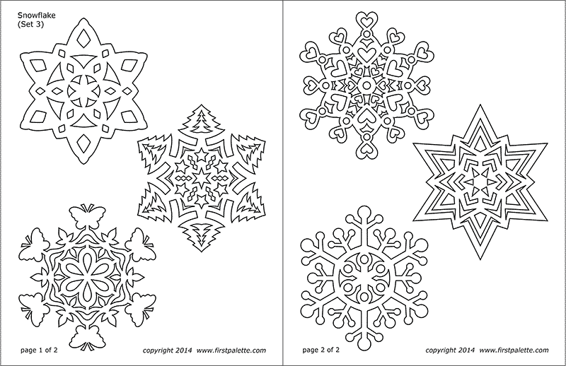 Printable Snowflake - Set 3