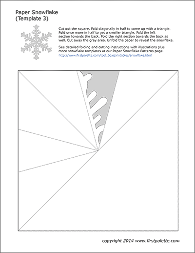 Printable Paper Snowflake Templates