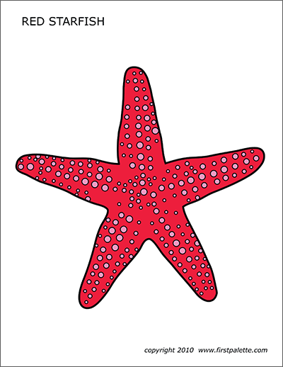 Printable Pink Starfish
