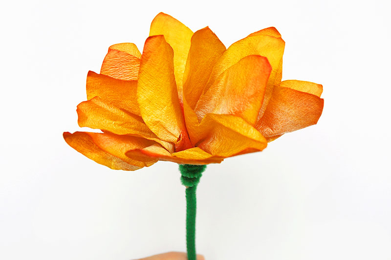 MORE IDEAS - Make a three-dimensional flower with 2 or more layers of petals.