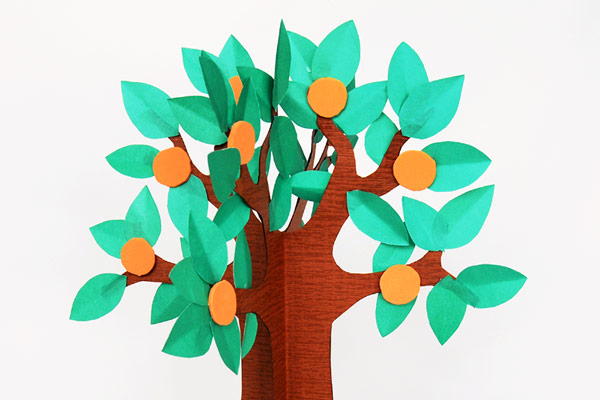 3D Paper Tree - Fruit Tree