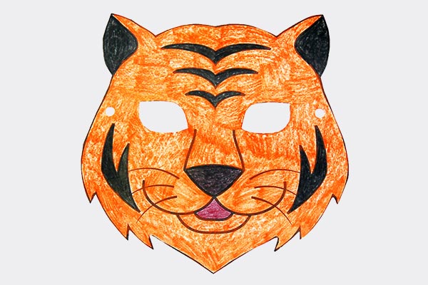 Printable Tiger Mask