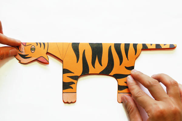 Step 3 Folding Paper Zoo Animals