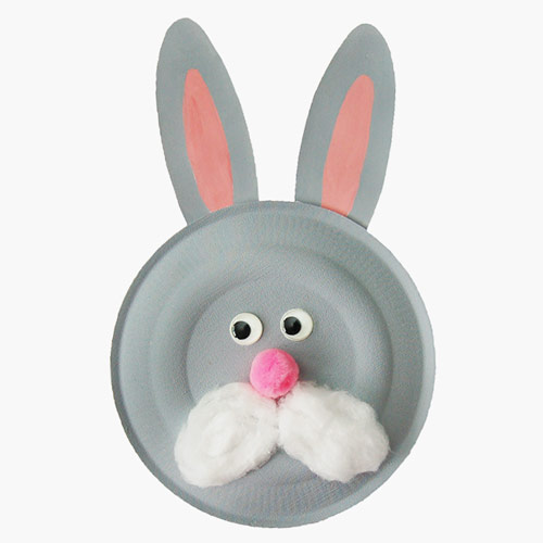 MORE IDEAS - Paper Plate Bunny