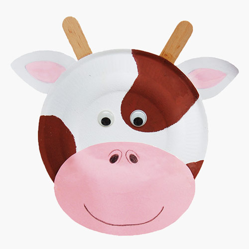 MORE IDEAS - Paper Plate Cow