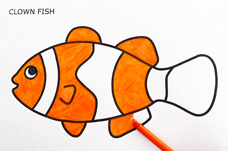Colored Fish Printable