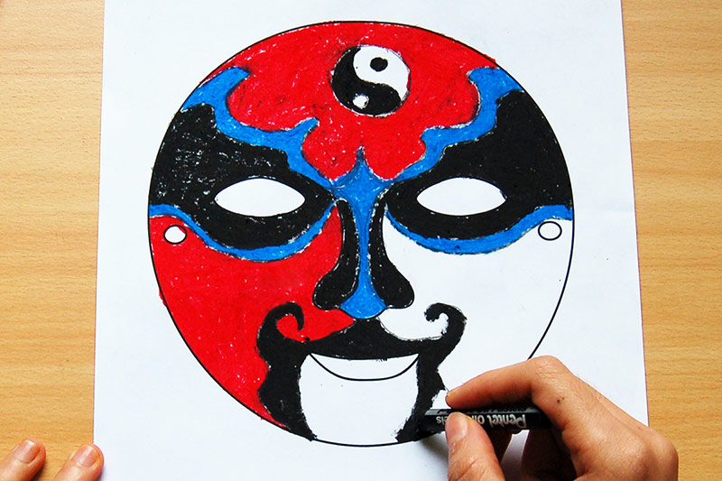 Chinese Opera Mask Templates Free Printable Templates