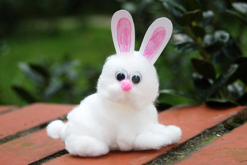 Cotton Bunny, Kids' Crafts, Fun Craft Ideas