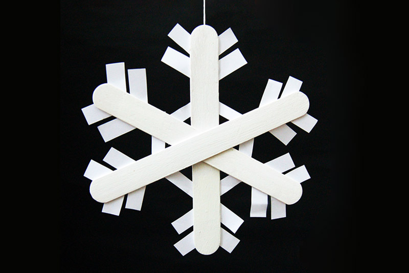 Craft Stick Snowflake, Kids' Crafts, Fun Craft Ideas