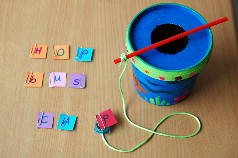 Fishing for Letters, Kids' Crafts, Fun Craft Ideas