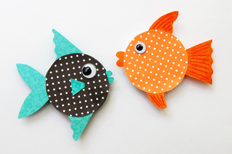 Jar Lid Fishes, Kids' Crafts, Fun Craft Ideas