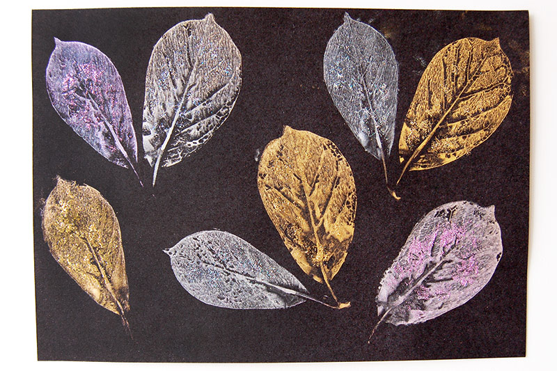 Printing with Leaves