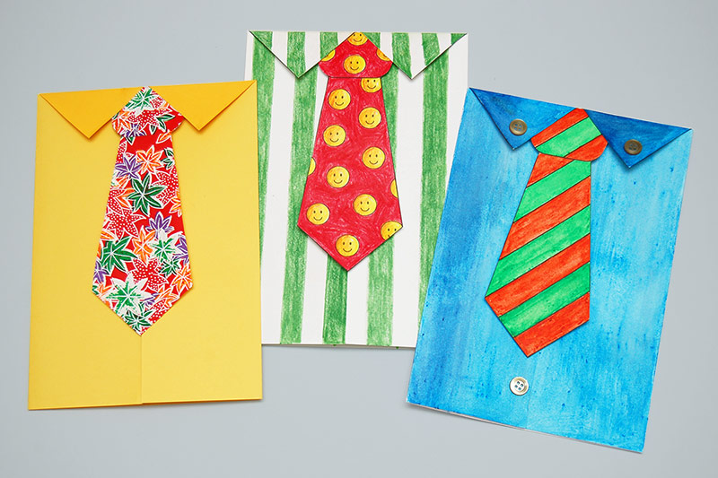 Father's Day Tie Card (with Free Printable Tie Template) Messy Little ...