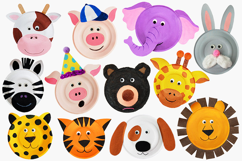 Download Paper Plate Animals | Kids' Crafts | Fun Craft Ideas ...