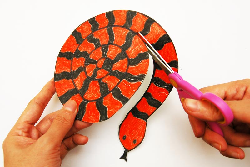 Printable Snake Craft Template