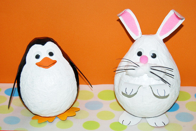 Perforatie gisteren Kolibrie Papier Mache Bunny | Kids' Crafts | Fun Craft Ideas | FirstPalette.com