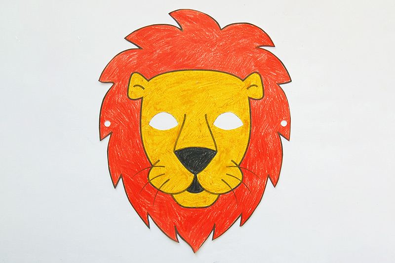 African Animal Masks Lion