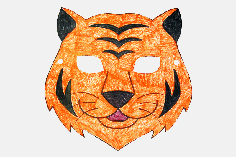 Tiger Mask Free Printable Templates & Coloring Pages | FirstPalette.com