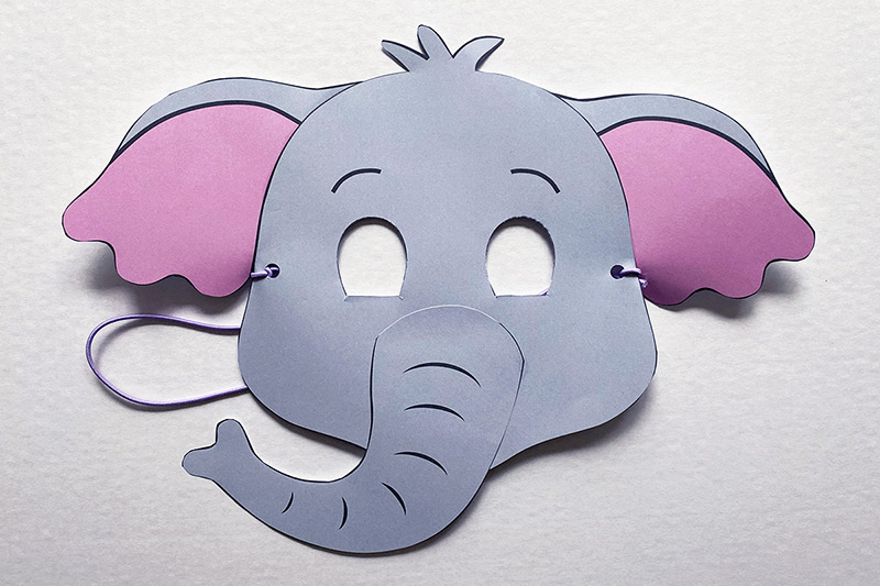 Printable Elephant Mask Template
