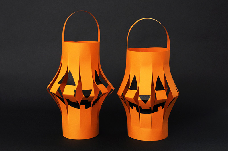 Pumpkin Paper  Lantern  Kids Crafts  Fun Craft  Ideas 