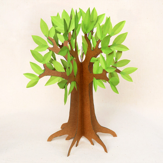 3D Paper Tree Kids' Crafts Fun Craft Ideas