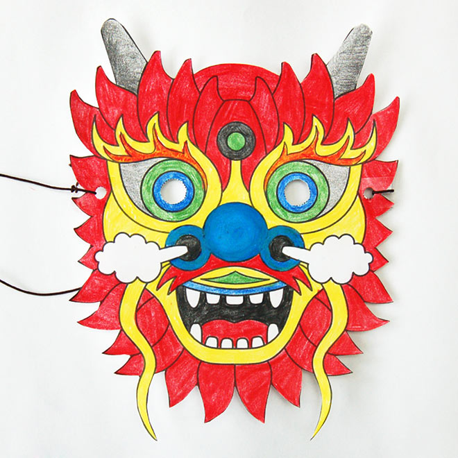 Chinese New Year Dragon Mask Printable Bathroom Cabinets Ideas