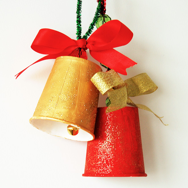 5 Easy Economical Christmas Bells making ideas from Cardboard