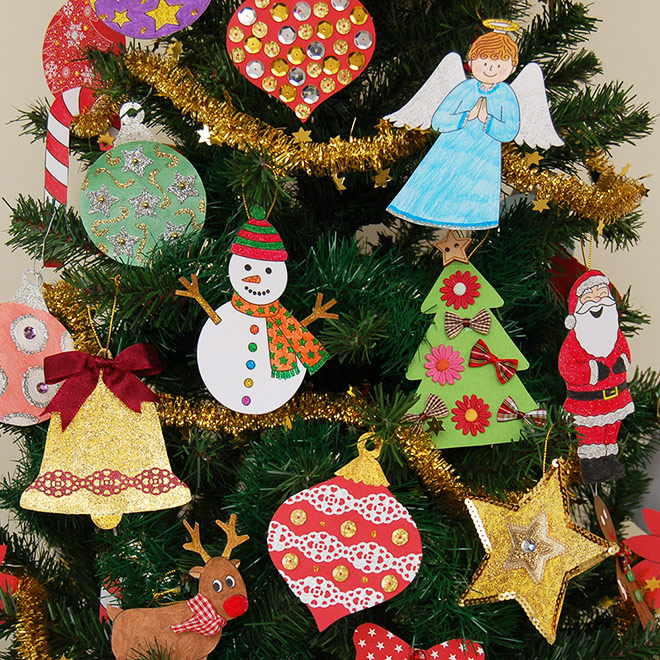 Printable Christmas Tree Ornaments | Kids' Crafts | Fun Craft Ideas