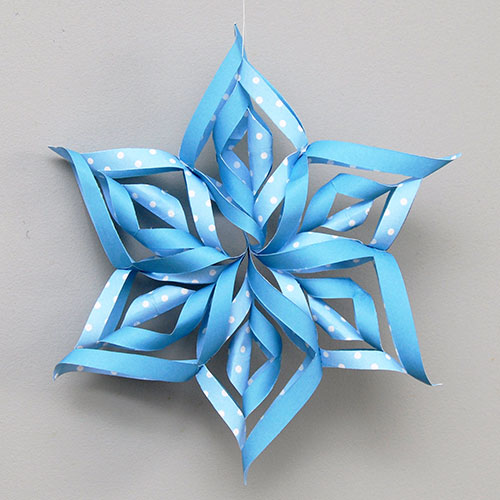 3D Paper Snowflake, Kids' Crafts, Fun Craft Ideas